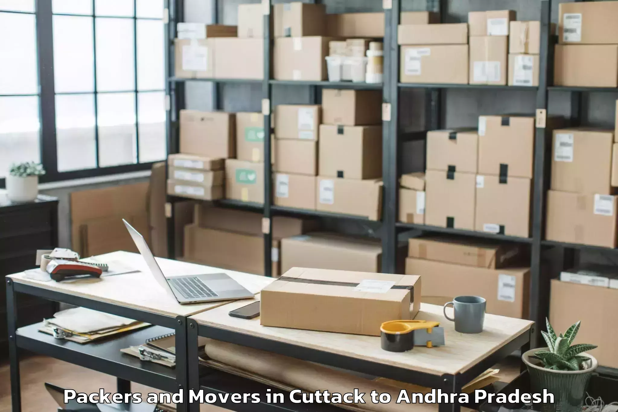 Affordable Cuttack to Yellanur Packers And Movers